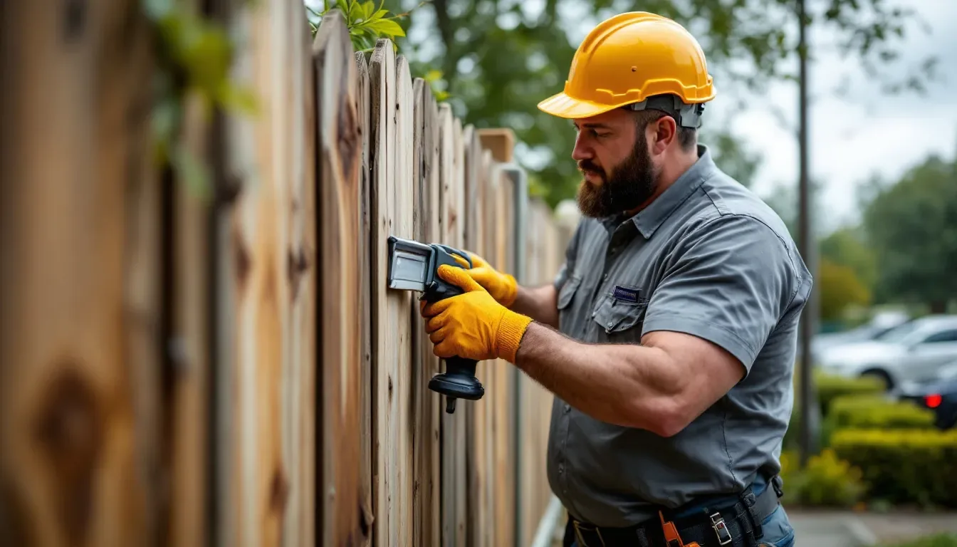 Fence Board and Rail Repair in McKinney